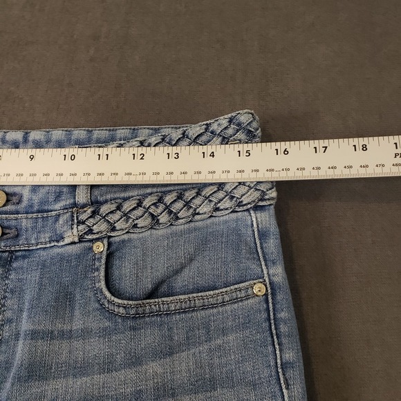 White House Black Market Woman Sz 10 Extra High Rise Slim Ankle High Waist Jeans - Picture 3 of 12